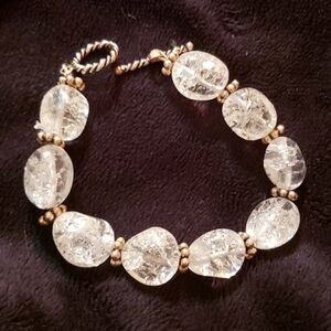 Crackle quartz bracelet